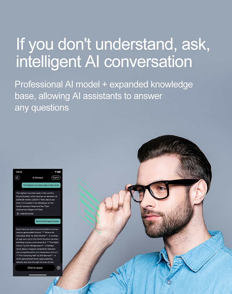 W100 translator smart glasses ,W100 smart glasses ,W100 smart sunglasses ,W100 AI smart glasses ,Smart glasses AI ,AI smart glasses with translator , AI language translator sunglasses ,W100 sunglasses ,IXIU smart glasses